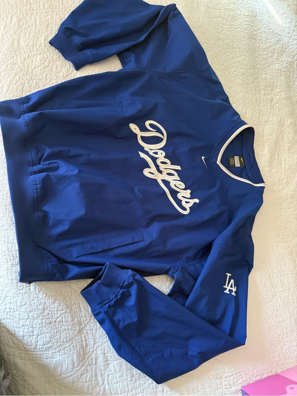 Vintage dodgers pullover windbreaker